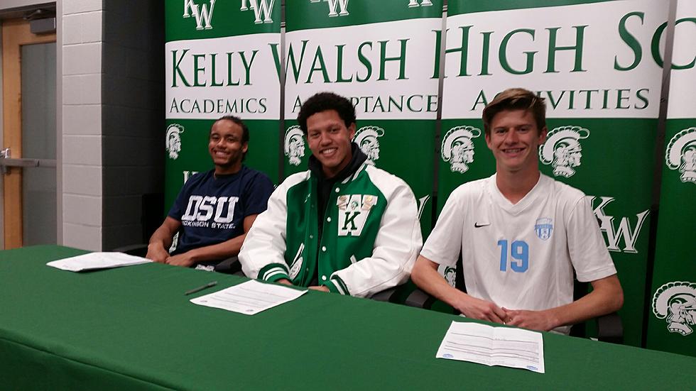 Three Kelly Walsh Athletes Sign College Letter&#8217;s of Intent