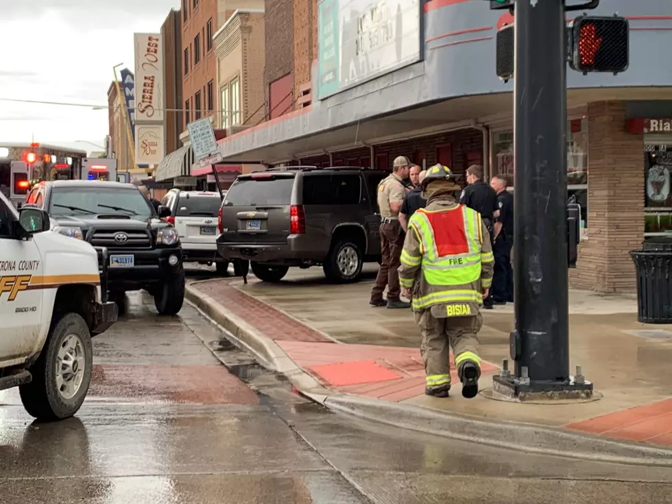 2 Hurt in Downtown Casper Crash; Rialto Building Struck