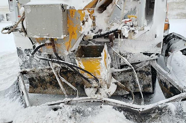 WYDOT Snow Plow Rear-Ended Monday on Snowy I-90
