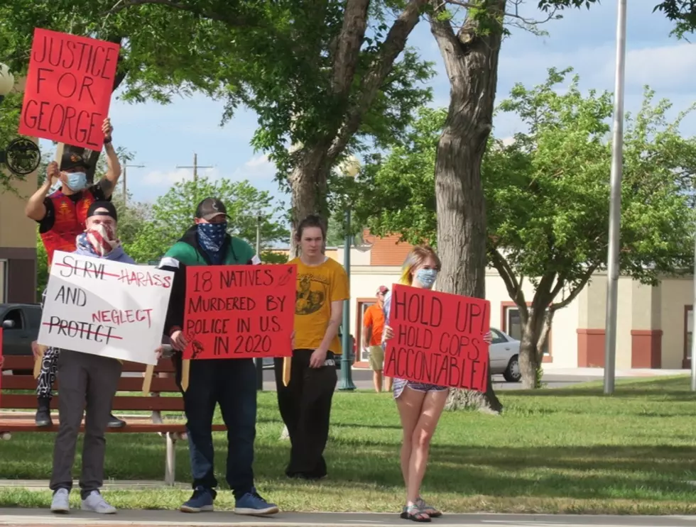 Group at Veterans Park Protests Police Brutality, Indifference