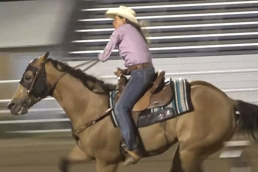 All Star Barrel Racer Lisa Lockhart Leads Wyoming State Fair