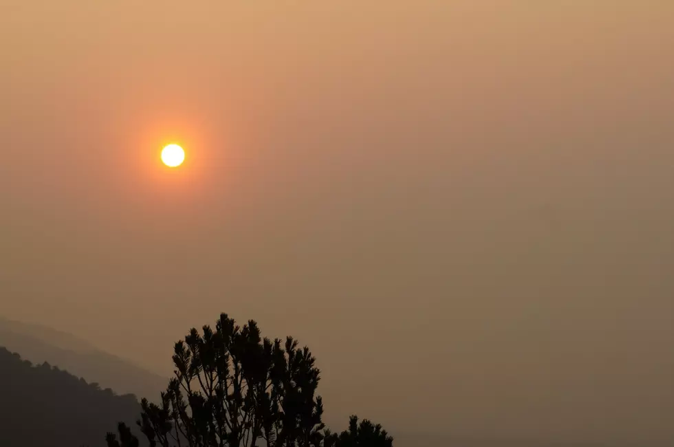 A Smokey and Hazy Day in Wyoming Monday Thanks to Wildfires