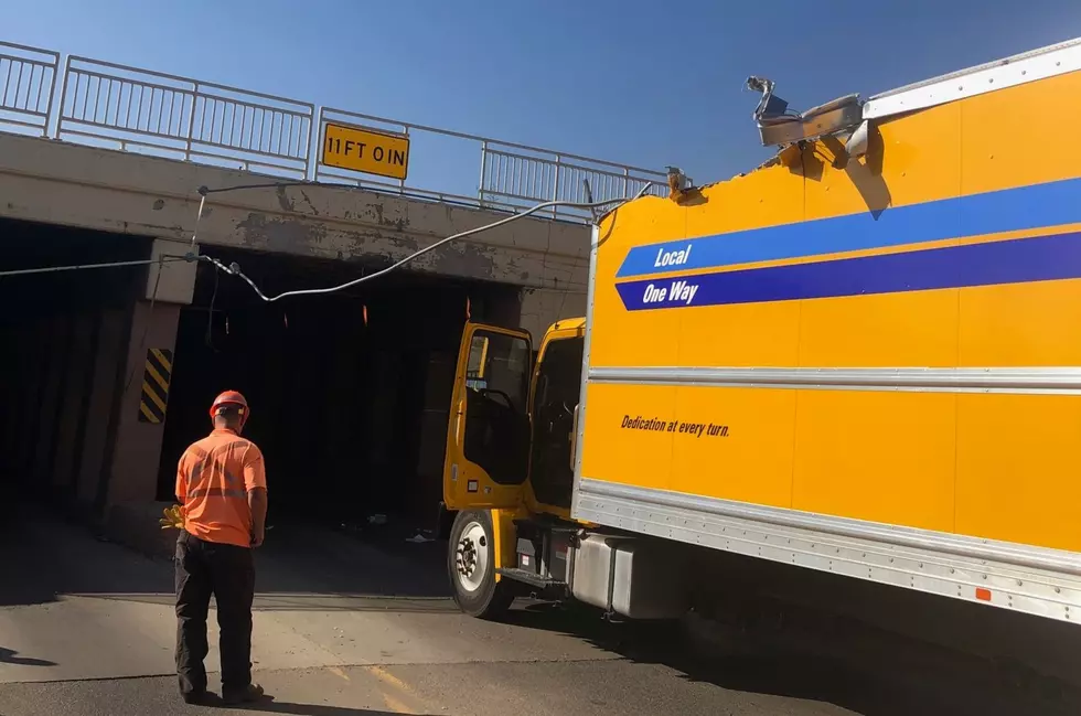‘A Bit Too Tall’ — Truck Tries to Drive Under Casper Bridge