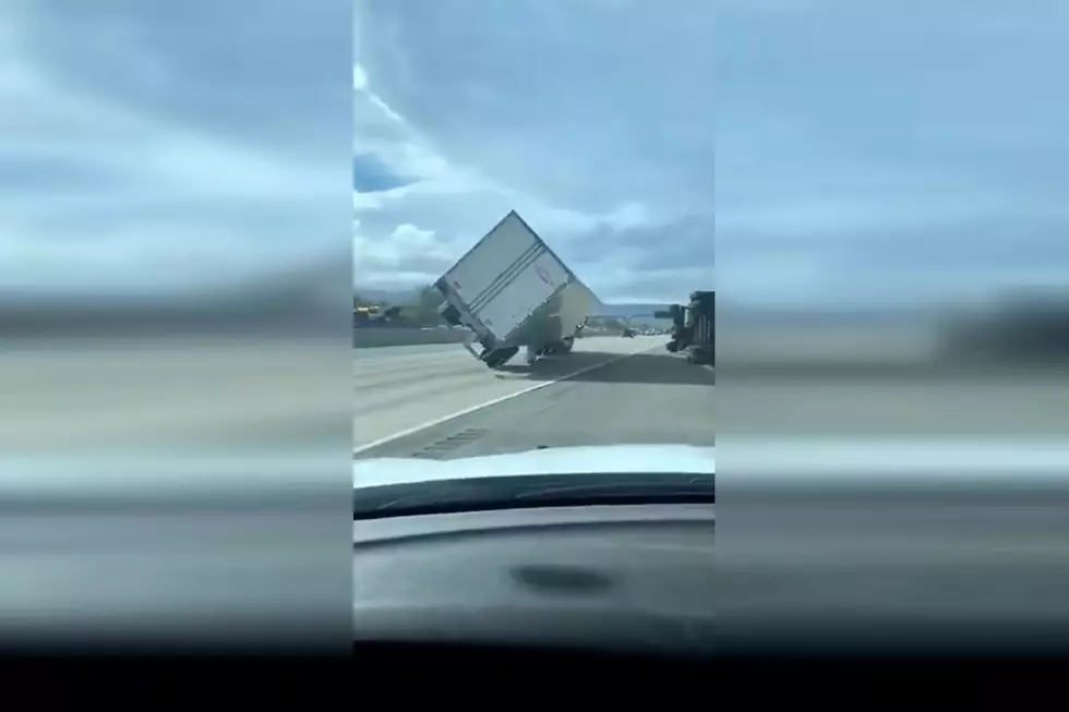 WATCH: Utah Wind Blows Over Tractor-Trailer on Highway