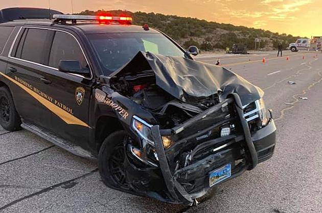 Wyoming Highway Patrol SUV Hit Near Alcova While Working Scene