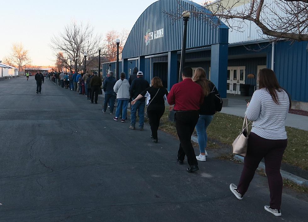 Despite Huge Early Voting, Lines Were Long at Casper Polls Tuesday Morning