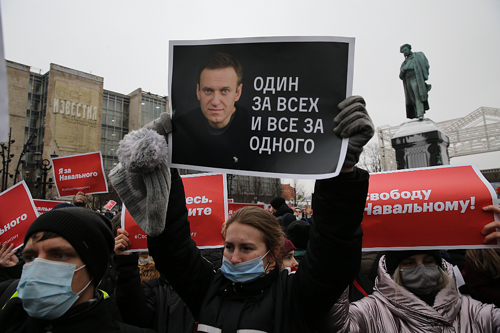 Over 5,000 Arrested at Pro-Navalny Protests Across Russia