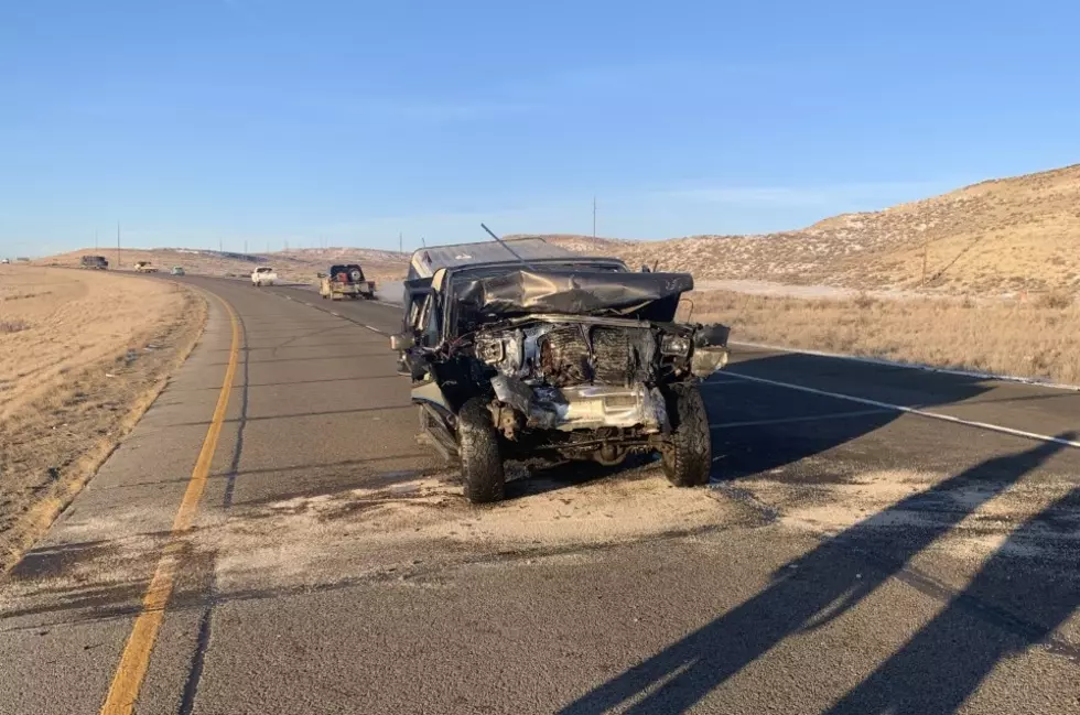 Driver, Thought to Be Impaired, Hits Road Crew Vehicle in Wyoming