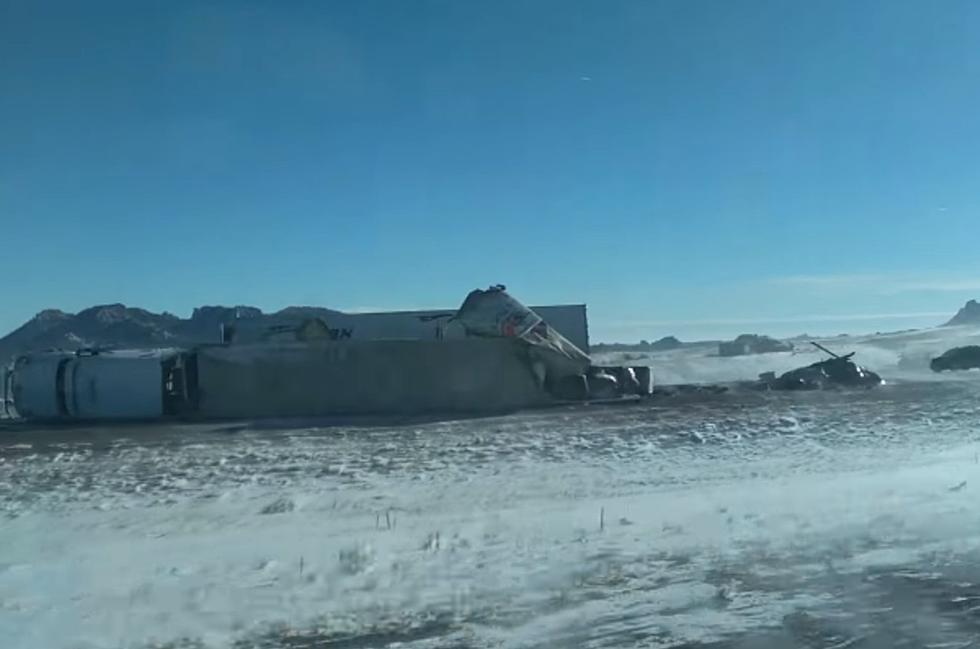 LOOK: Video Shows Crash That Closed I-80 in Wyoming for Several Hours
