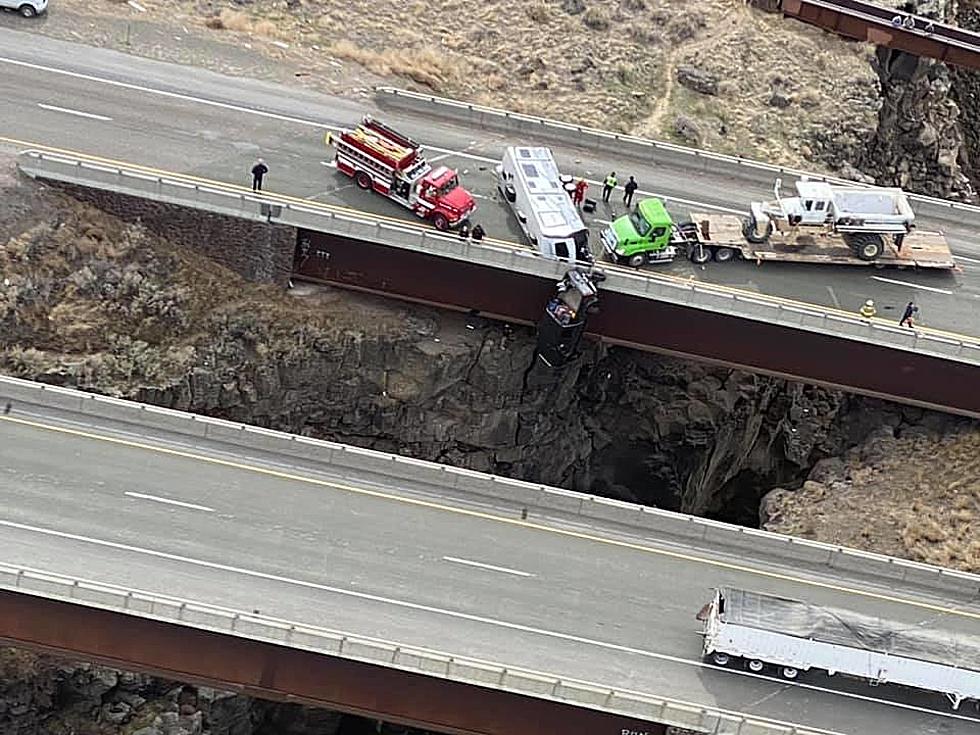 Pickup Saved by Trailer Safety Chains in Crash at Malad Gorge in Idaho