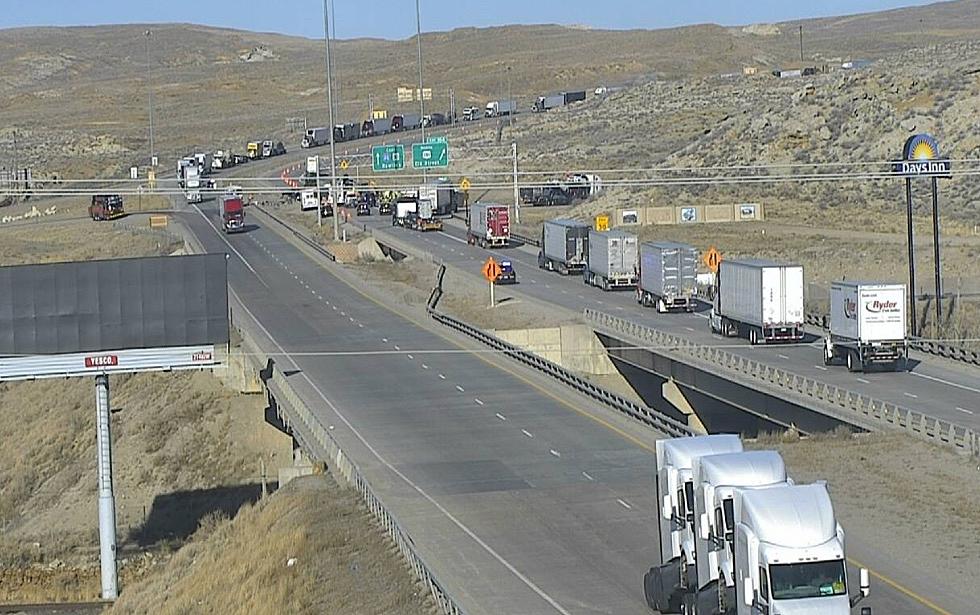 Crash on Interstate 80 Near Rock Springs Shuts Down Eastbound Traffic