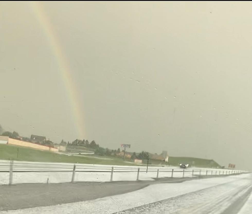 VIDEO: Welcome to Wyoming- Rain, Hail, Rainbow, Sunshine All Along I-25