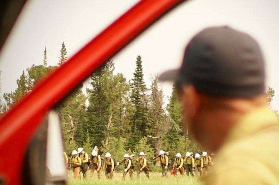 LOOK: Crater Ridge Fire Burns In Wyoming