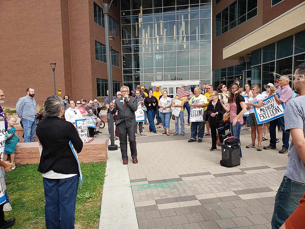 Vaccine Mandate Protest Held At Casper College