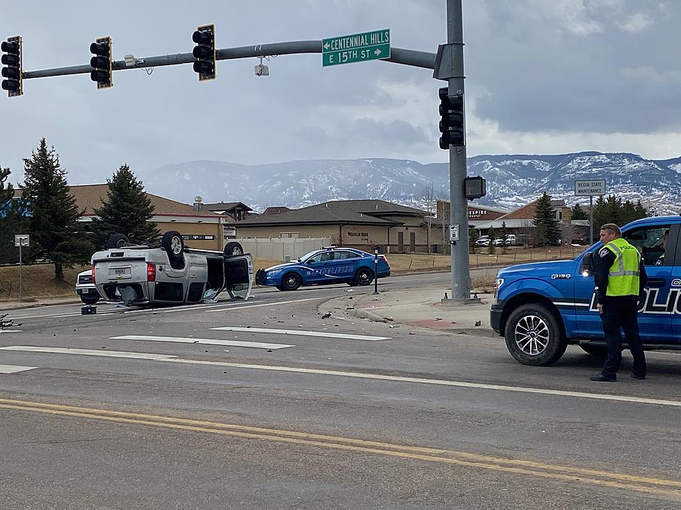 Overturned SUV on 15th and Outer Drive