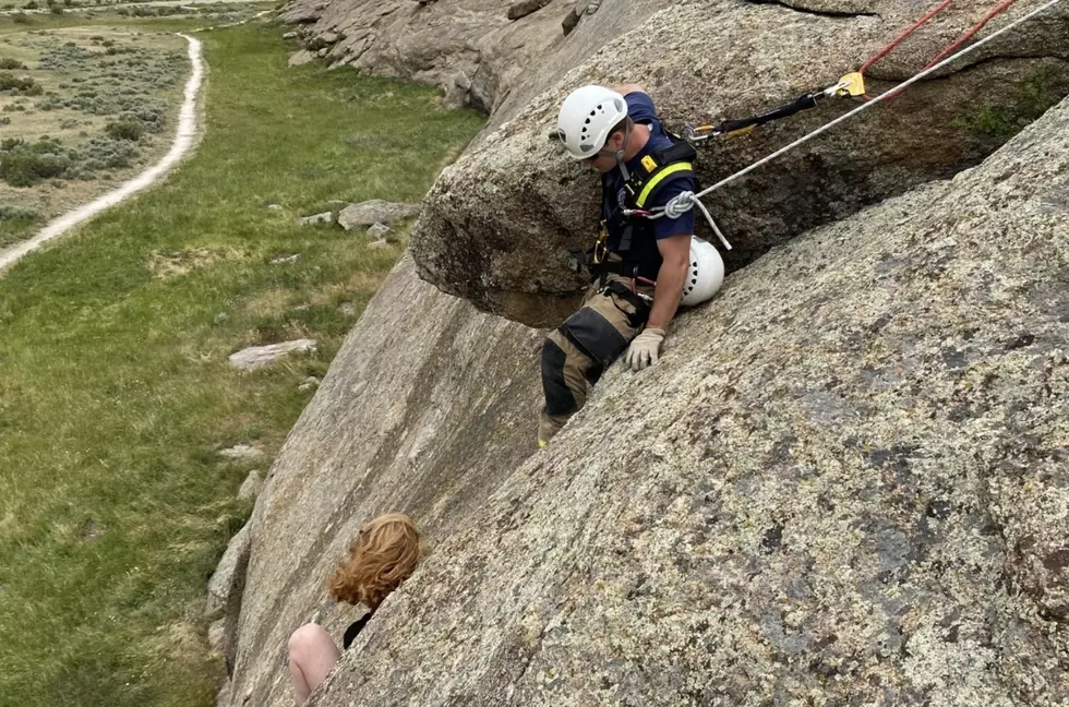 Natrona County Firefighters Rescue Climber From Independence Rock