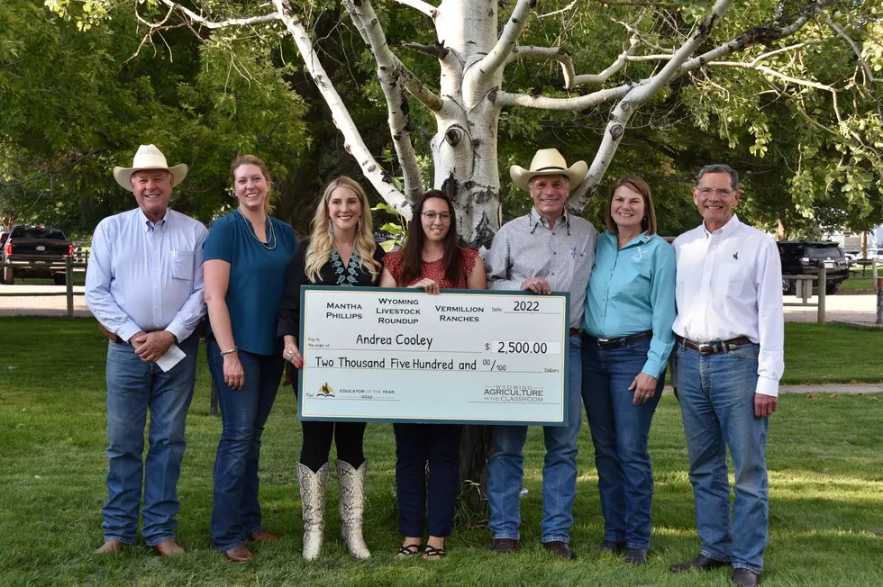 Wyoming teacher presented $2,500 Educator of the Year award