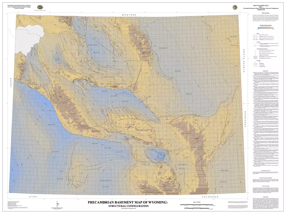 New Map Depicts Wyoming’s Precambrian Basement