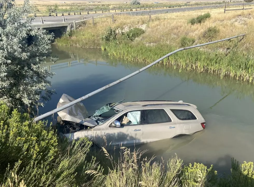 Driver Uninjured After Accident in Canal West of Casper