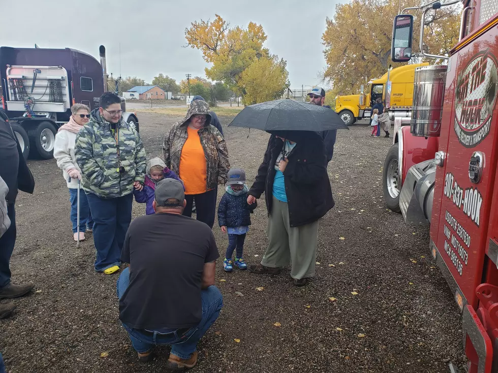 Photos: Parade of Trucks for Girl With Leukemia