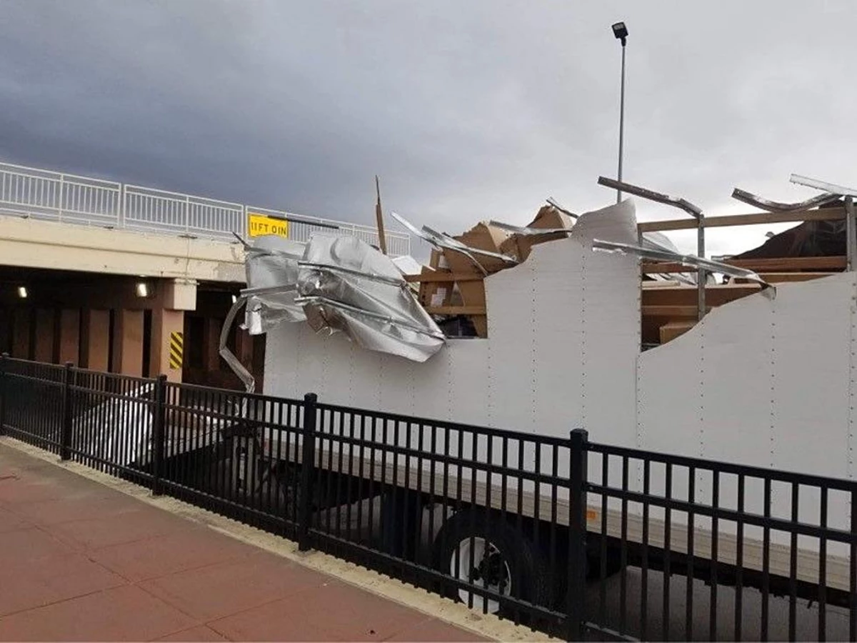 Casper Police: Delivery Truck Suffered 'Catastrophic Damage' After Driving Under McKinley Bridge