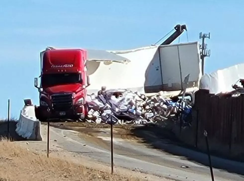 PHOTOS: Semi Crash Shuts Down I-25 in Casper Near Wyoming Blvd Exit