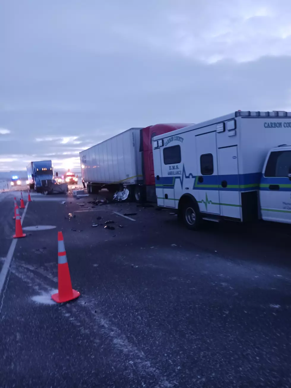 PICTURES: Crash Closes I80 Westbound Between Rawlins and Creston Junction