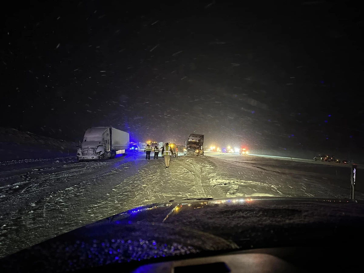44 Vehicles Involved in Two Separate Crashes on I-80, One Fatality