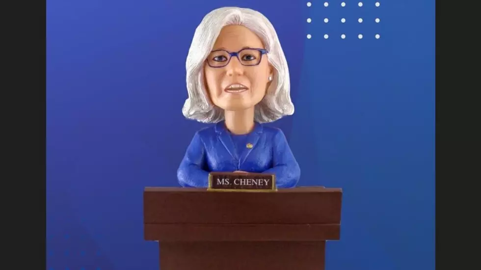 Liz Cheney Bobblehead Unveiled with the Bobblehead Hall of Fame