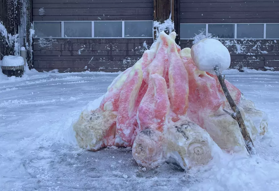“The Sandcastle Lady” Strikes Again, This Time with a Snow Sculpture
