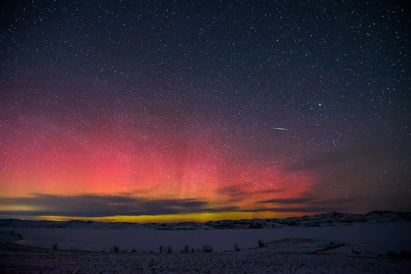 Wyoming Photographer Captures Beautiful Images of Aurora Borealis