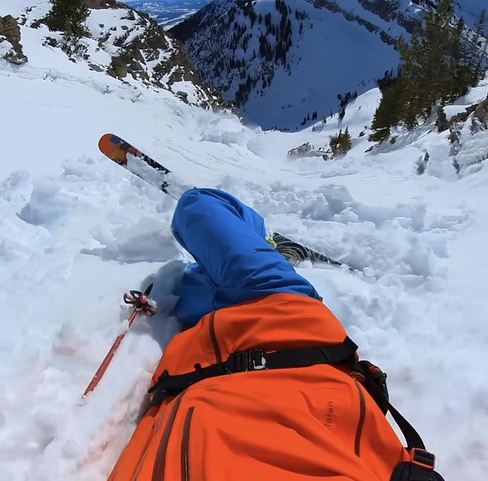VIDEO: Skier Films Himself Getting Caught in Avalanche in Jackson Hole