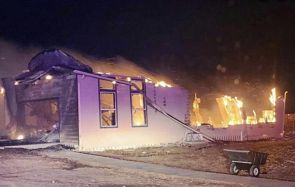 Fire Destroys House East of Casper; Occupants Are Safe