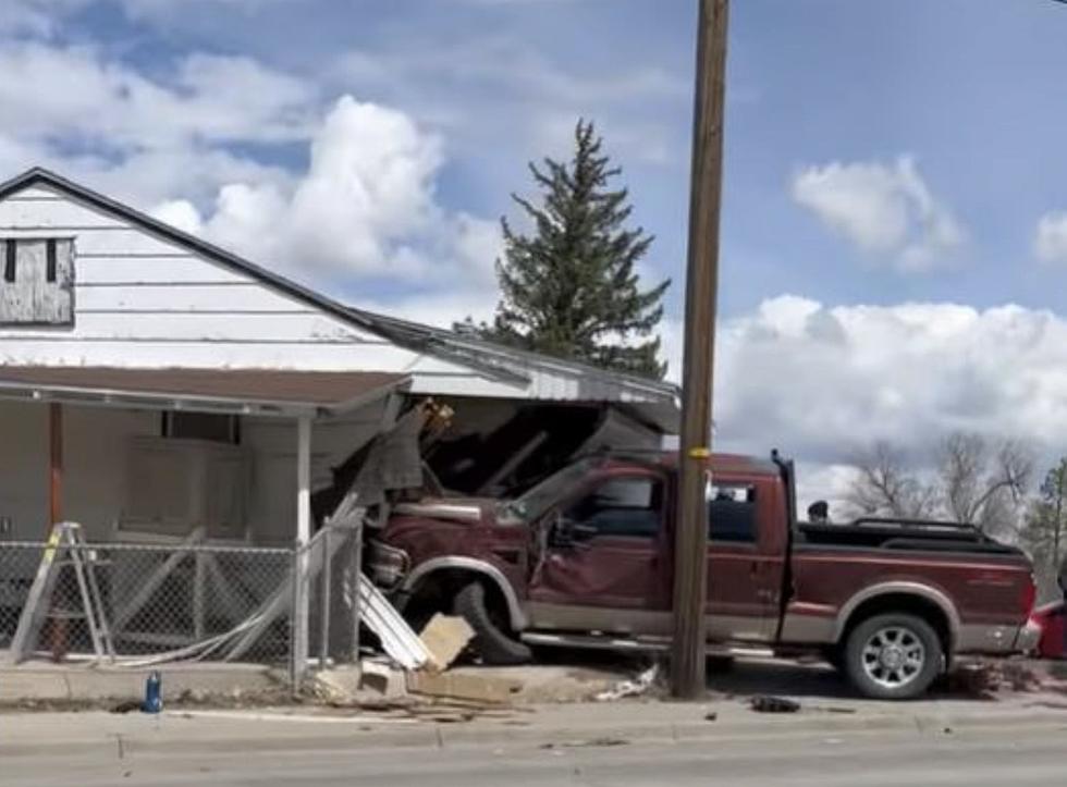 Pickup Hits Wrong-Turning Cadillac, Crashes Into House – No Injuries