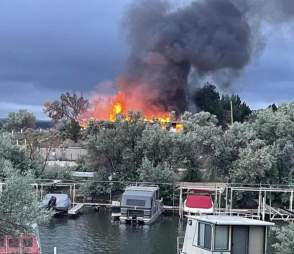 Alcova&#8217;s Lakeside Marina Engulfed in Flames This Morning