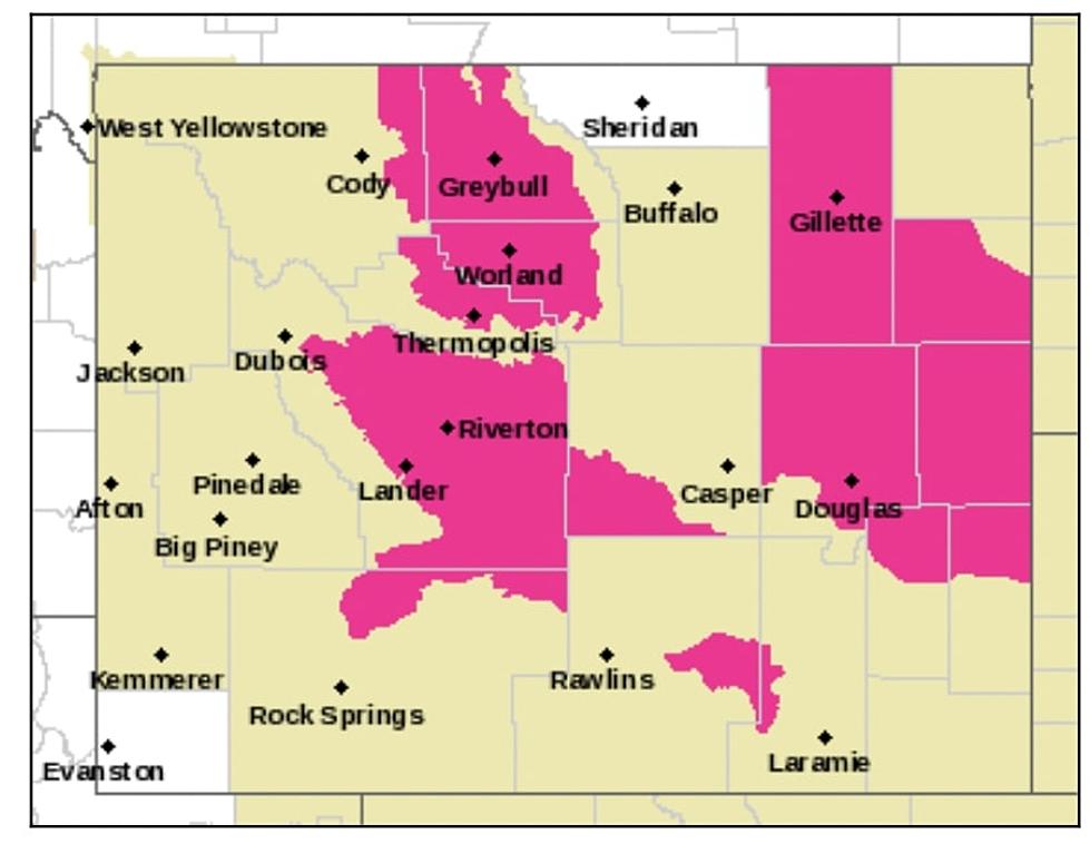 National Weather Service: Red Flag Warnings in Effect for Central, Eastern Wyoming