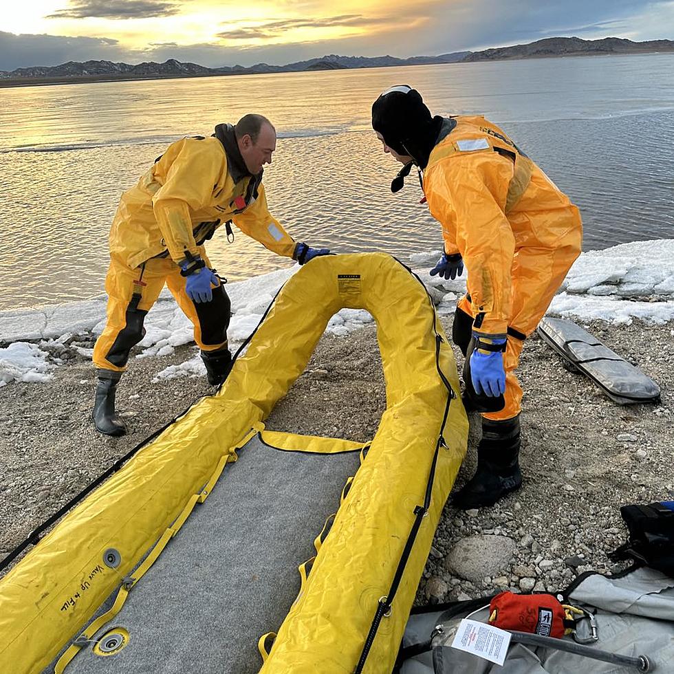 Natrona County Fire District Rescues Two Stuck on the Ice at Pathfinder Reservoir