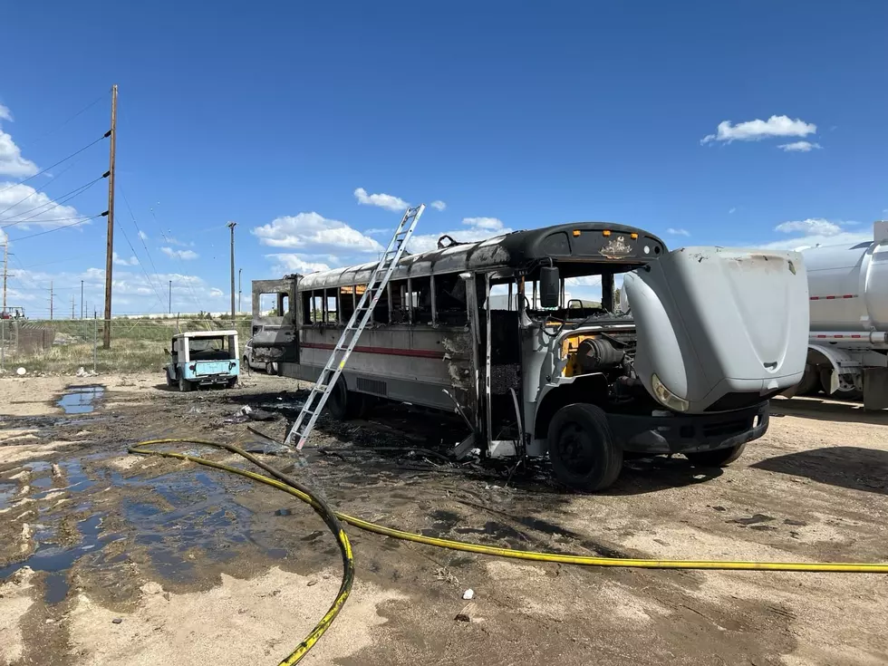 Privately Owned Converted School Bus &#8216;Likely a Complete Loss&#8217; After Being Engulfed in Flames