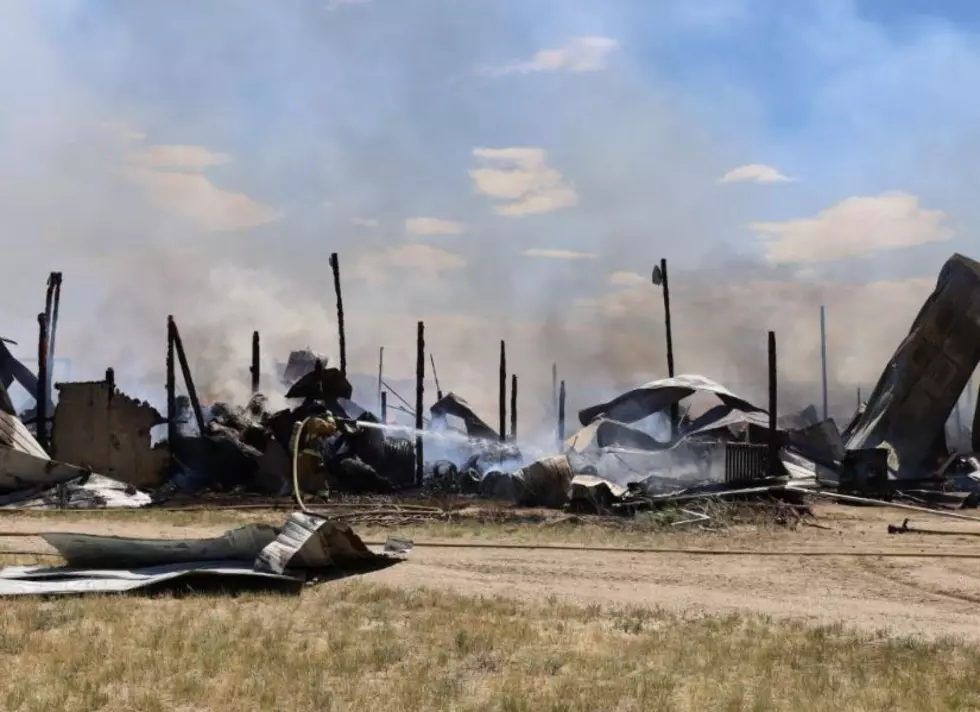 PHOTOS: Natrona County Barn Destroyed in Fire