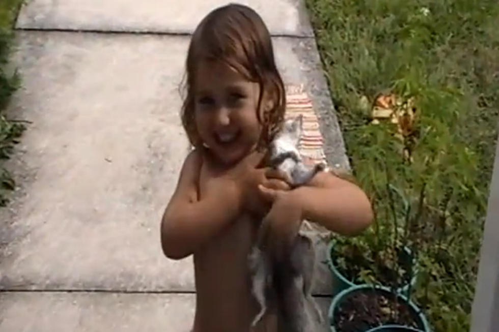Little Girl Plays With A Dead Squirrel [VIDEO]