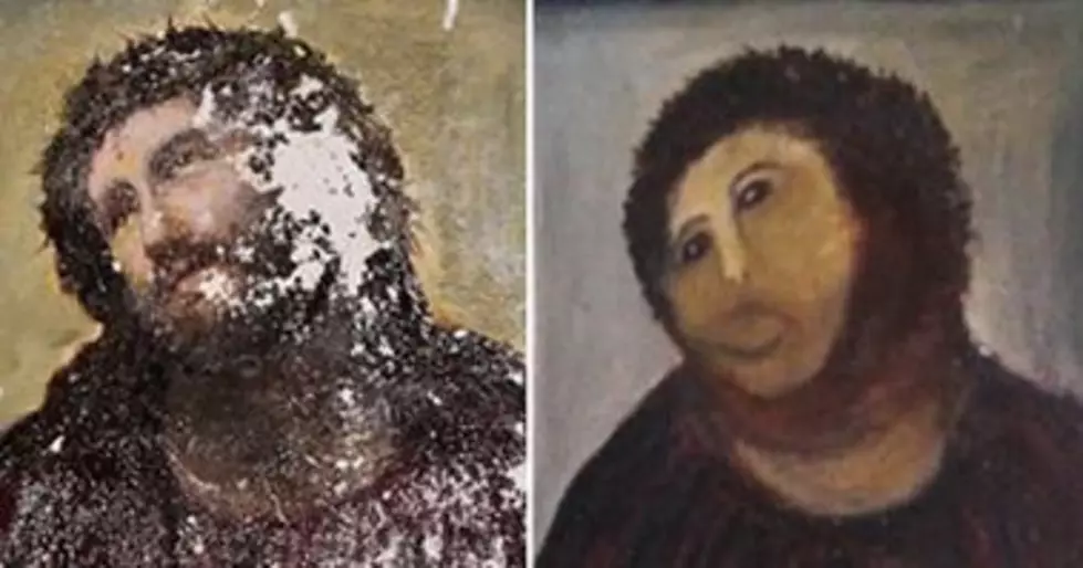Spanish Woman Who Badly Restored Religious Wall Painting Wants Paid