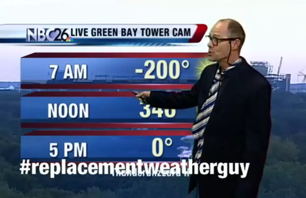 Green Bay TV Station Uses A Replacement Weatherguy