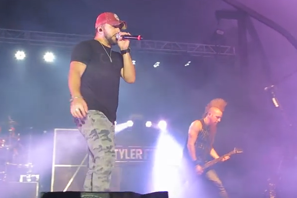 Tyler Farr Falls Off Stage During Performance, Bounces Back Up [VIDEO]