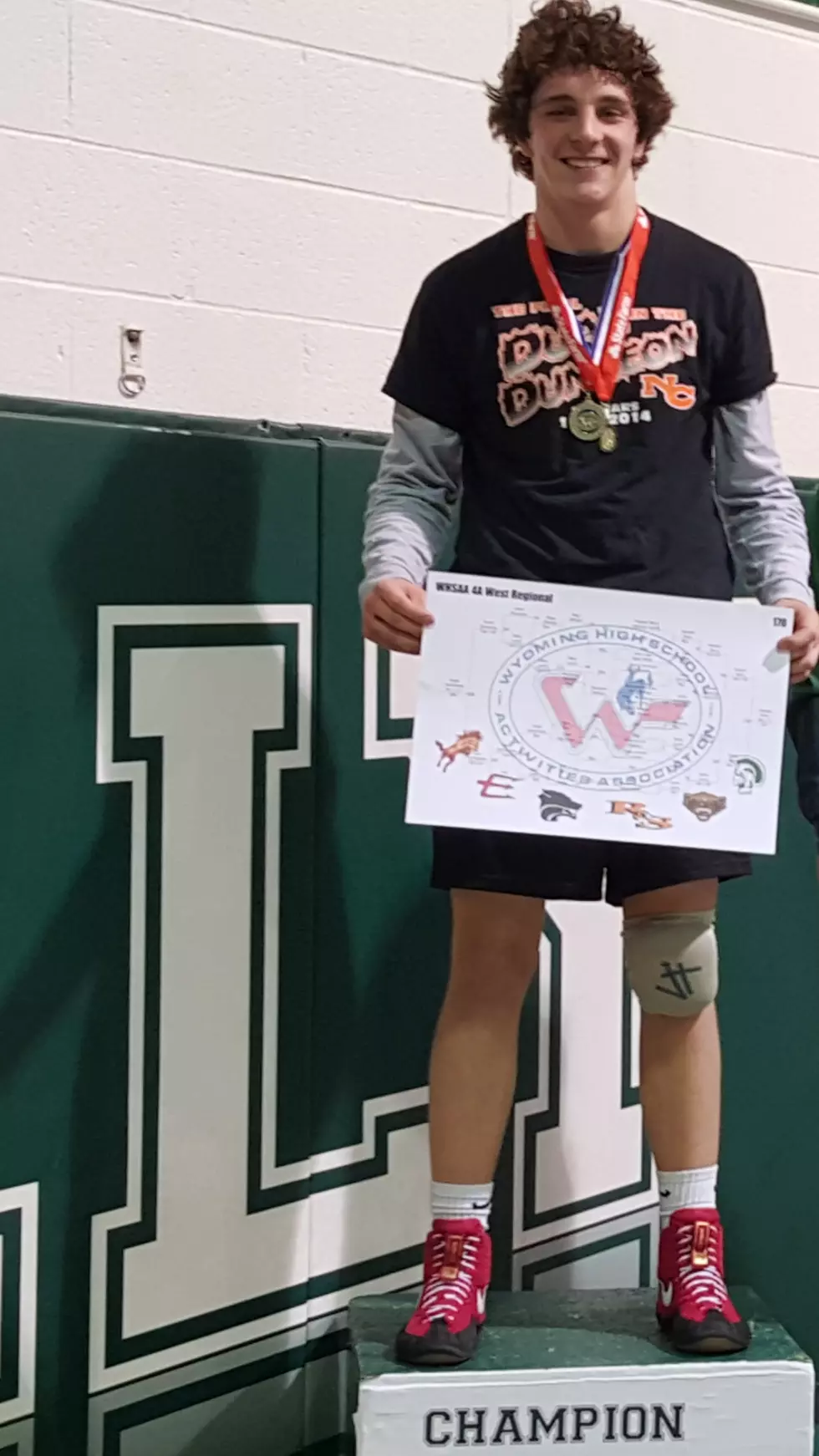Trisha Wishes Her Son Keegan Well As He Gets Ready To Compete At His Final Wyoming High School State Wrestling Tournament