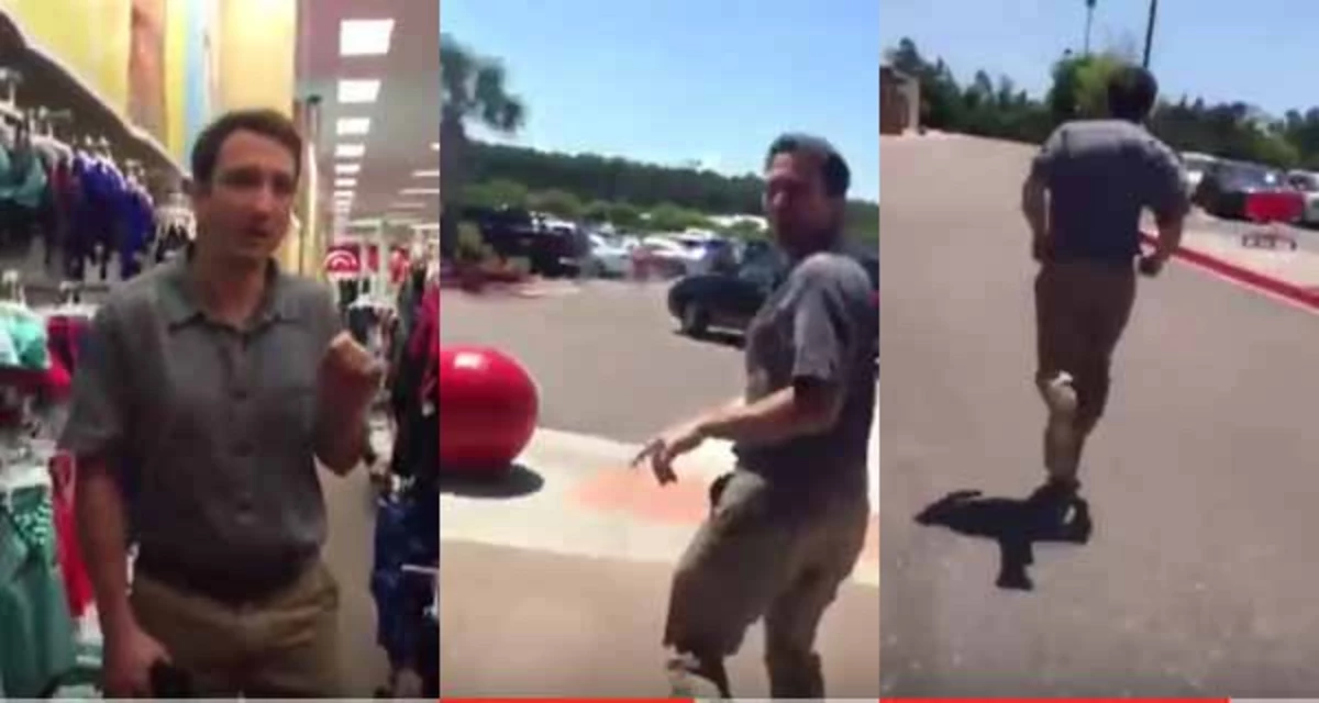 Pervert Chased Out Of Target Caught On Video VIDEO