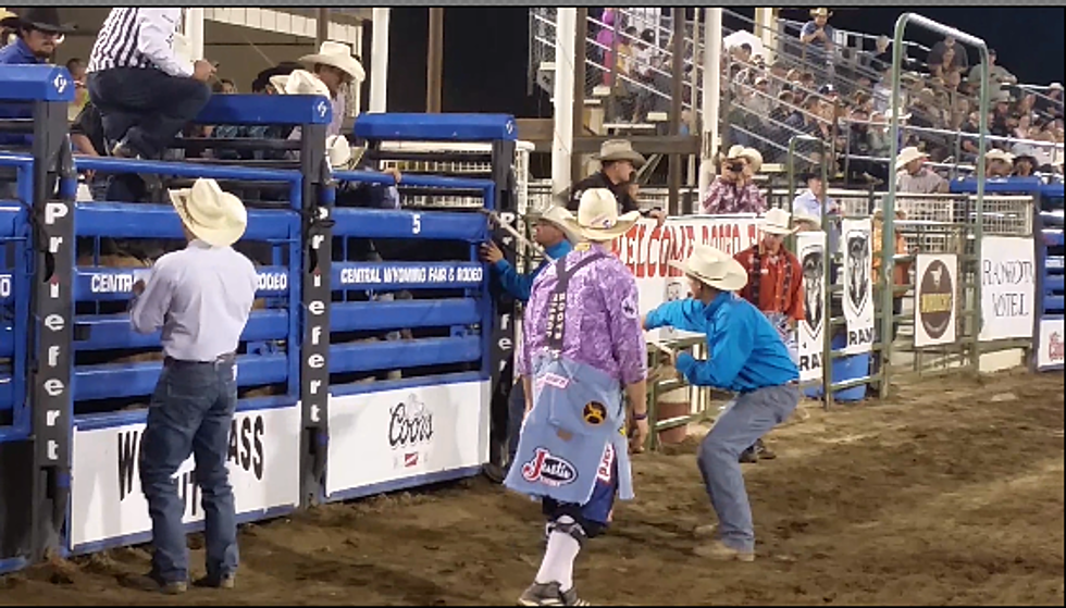 Bullriding, Saturday: Central Wyoming Rodeo [VIDEO]