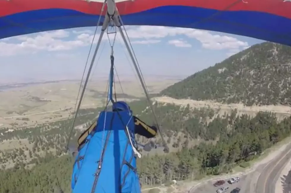 Watch Man Hang Glide off Casper Mountain [VIDEO]