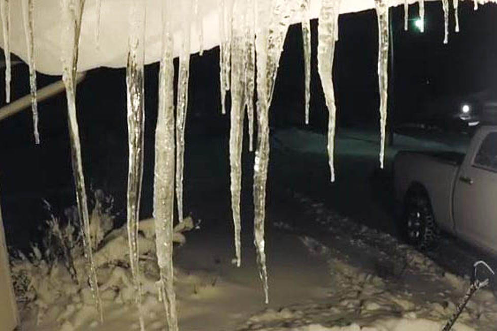 Oddly Satisfying Watching Icicles Grow in Wyoming [VIDEO]