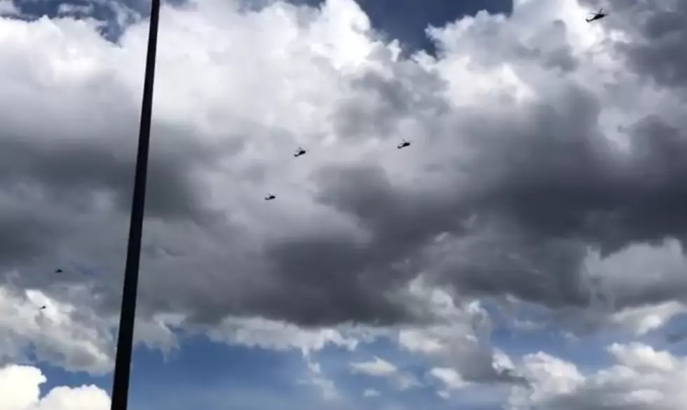 Squadron Of Military Helicopters ‘Invade’ Casper [VIDEO]