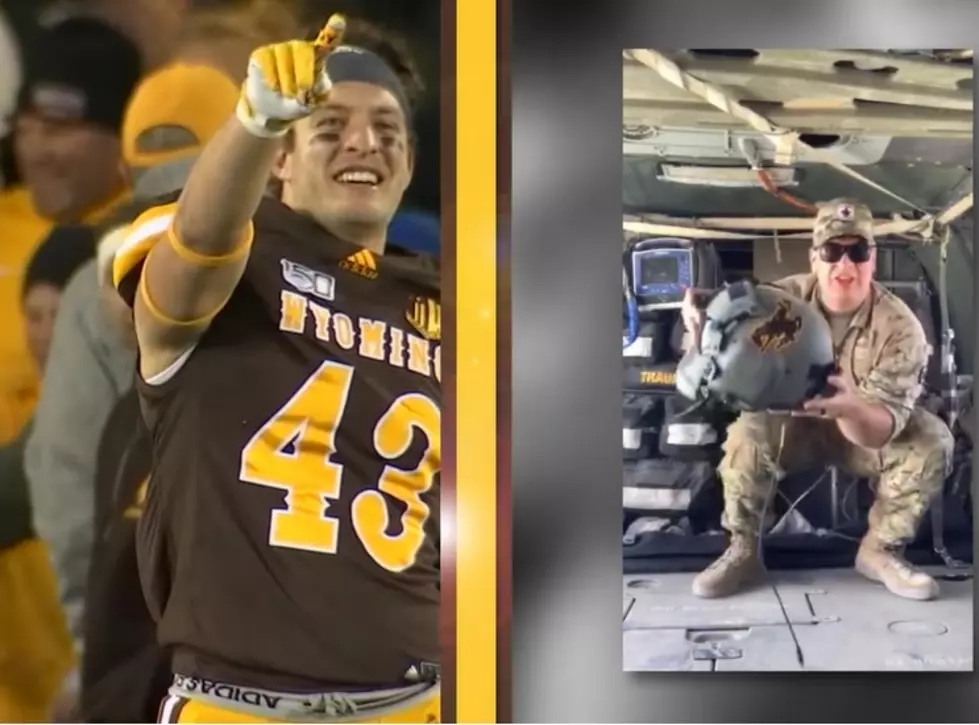 Wyoming Linebacker Receives Special Message From Deployed Brother